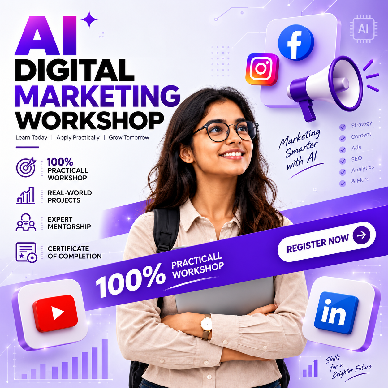 AI digital marketing workshop training session